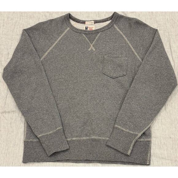 Champion x Todd Snyder Made in Canada Grey Raglan Sweatshirt Medium - Picture 1 of 4